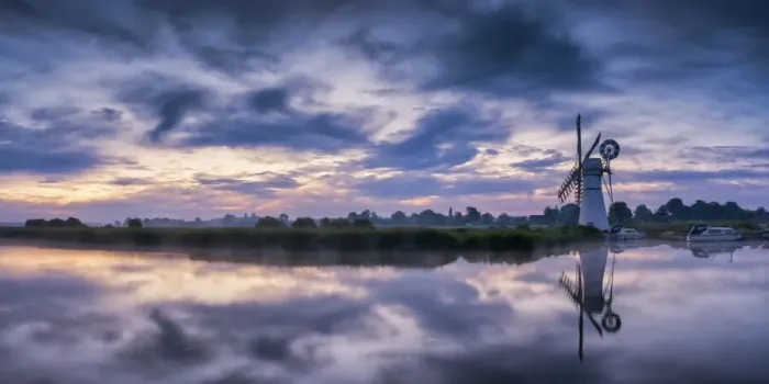 Framed Print : Thurne Mill & Clouds Reflecting in River Thurne, Norfolk Broads, Norfolk, England Framed Print : Thurne Mill & Clouds Reflecting in River Thurne, Norfolk Broads, Norfolk, England