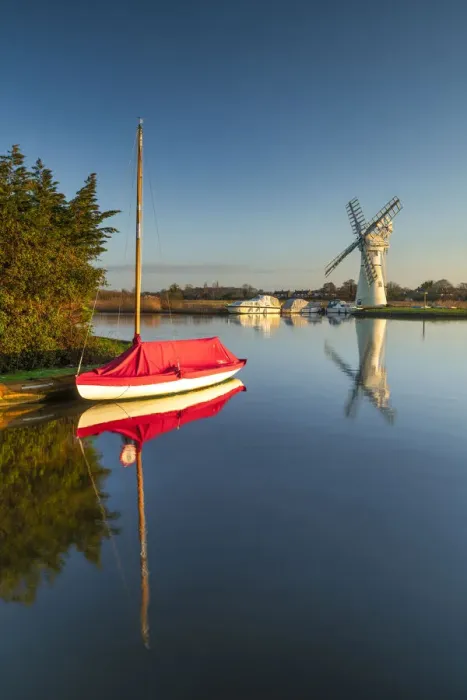 Framed Print : Thurne Mill & Sailboat, Norfolk Broads National Park, Norfolk, England Framed Print : Thurne Mill & Sailboat, Norfolk Broads National Park, Norfolk, England