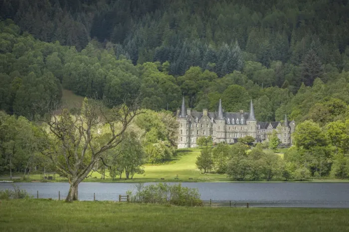 Framed Print : An Tigh Mor Castle on Loch Achray, Stirling, Scotland, Great Britain Framed Print : An Tigh Mor Castle on Loch Achray, Stirling, Scotland, Great Britain