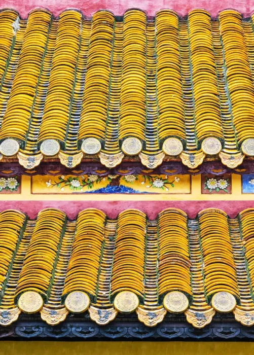 Framed Print : The tile roof in the Imperial City, Hue, Vietnam Framed Print : The tile roof in the Imperial City, Hue, Vietnam