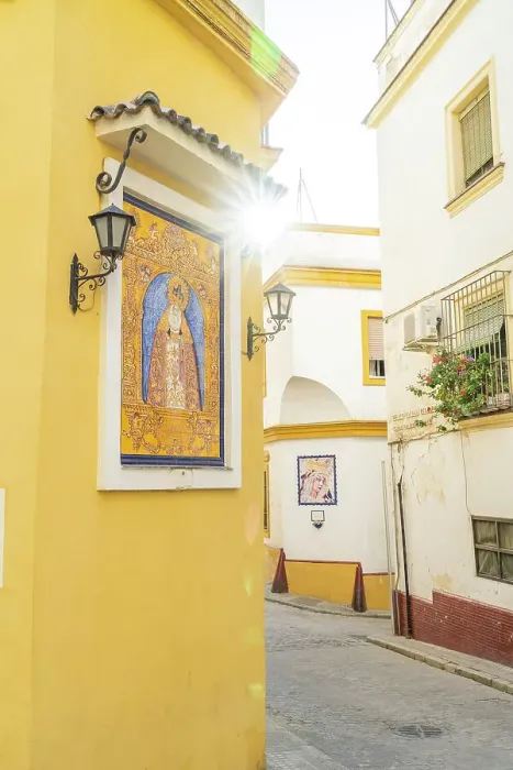 Framed Print : Tiled icon, Jerez de la Frontera, Andalusia, Spain