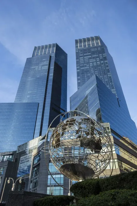 Framed Print : Time Warner building, Colombus Circle, Manhattan, New York City, New York, USA