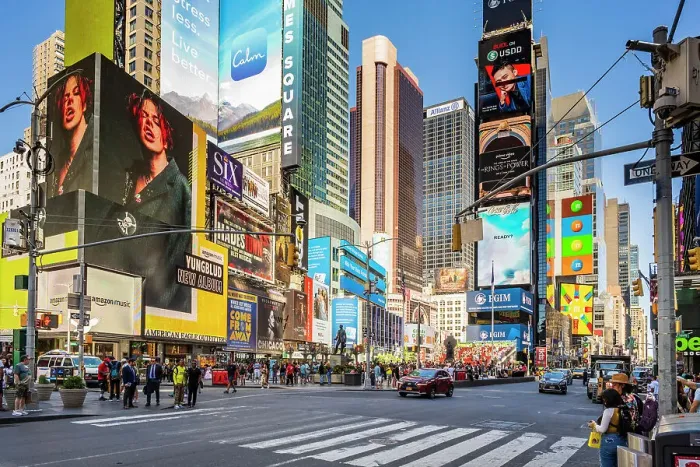 Framed Print : Times Square, Manhattan, New York, USA