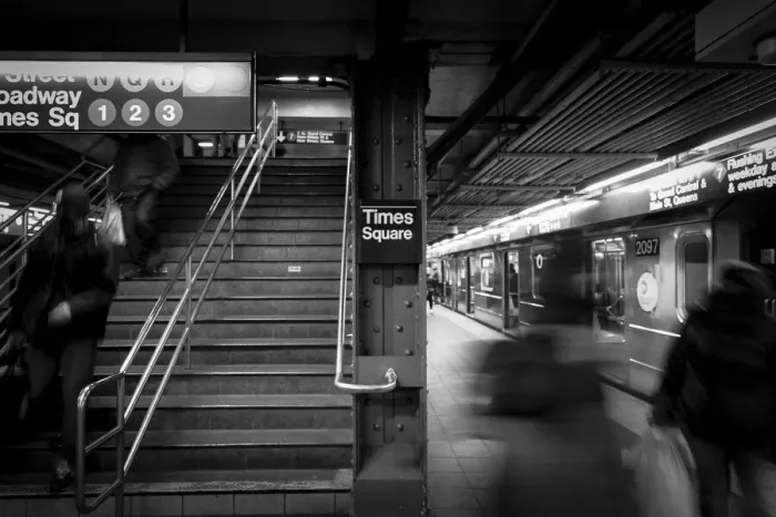Framed Print : Times Square underground. New York City. New York. USA Framed Print : Times Square underground. New York City. New York. USA