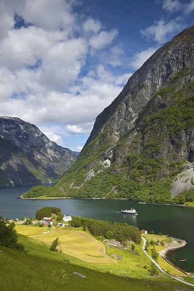 The tiny village of Bakka, Naeroyfjord, Sogn og Fjordane, Norway