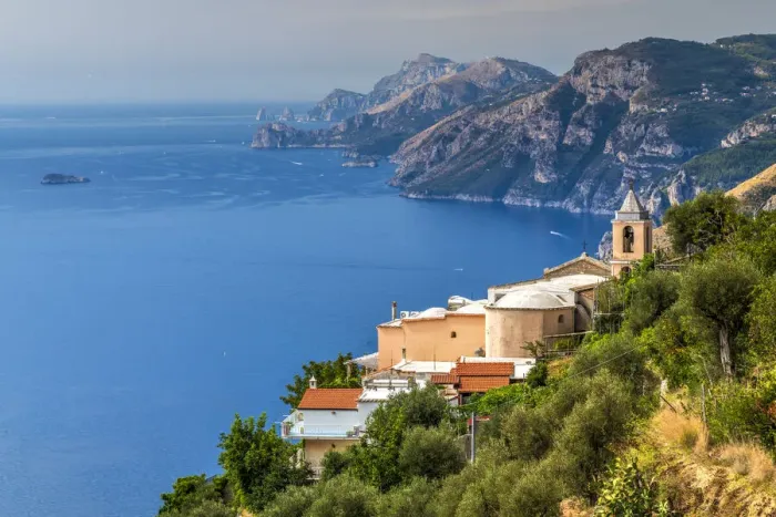 Framed Print : The tiny village of Nocelle located along the Path of the Gods trail, Amalfi coast Framed Print : The tiny village of Nocelle located along the Path of the Gods trail, Amalfi coast