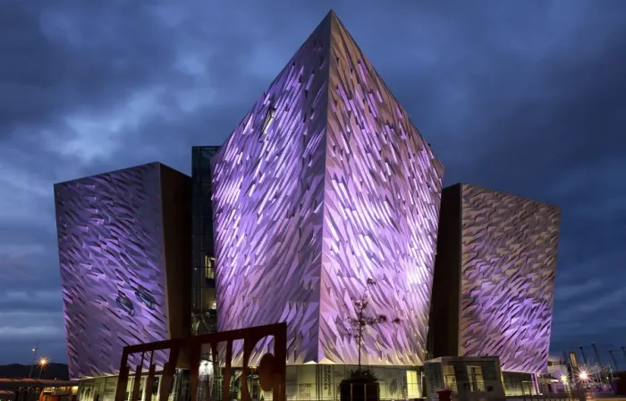 Framed Print : Titanic Building at Night, Belfast, Northern Ireland Framed Print : Titanic Building at Night, Belfast, Northern Ireland