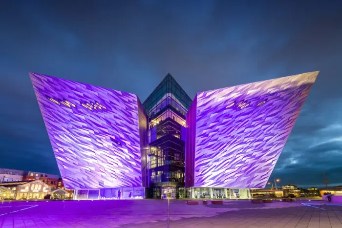 Framed Print : Titanic Building at Night, Belfast, Northern Ireland Framed Print : Titanic Building at Night, Belfast, Northern Ireland