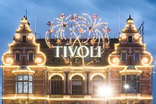 Tivoli gardens, Copenhagen, Hovedstaden, Denmark