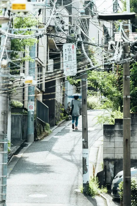 Framed Print : Tokyo, Harajuku residential area in summertime. Japan Framed Print : Tokyo, Harajuku residential area in summertime. Japan