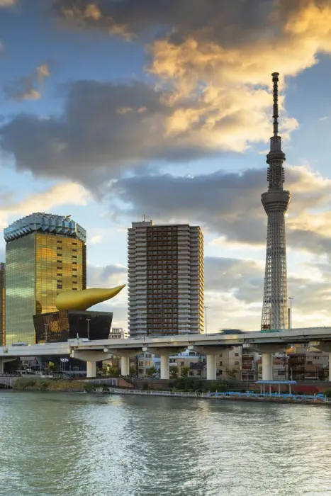 Framed Print : Tokyo Skytree and Sumida River at sunrise, Tokyo, Japan Framed Print : Tokyo Skytree and Sumida River at sunrise, Tokyo, Japan
