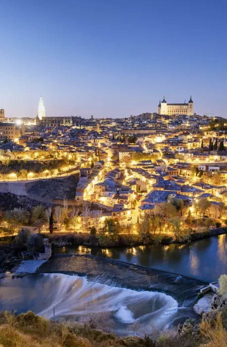 Framed Print : Toledo and the Tagus river at twilight, a Unesco World Heritage Site. Castilla la Mancha Framed Print : Toledo and the Tagus river at twilight, a Unesco World Heritage Site. Castilla la Mancha