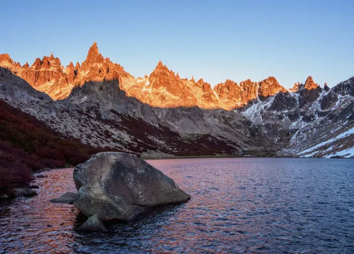 Framed Print : Toncek Lagoon and Cerro Catedral at sunrise, Nahuel Huapi National Park, Rio Negro Framed Print : Toncek Lagoon and Cerro Catedral at sunrise, Nahuel Huapi National Park, Rio Negro