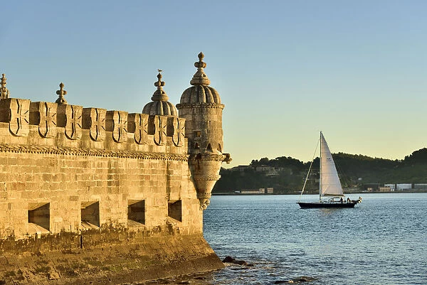 Torre de Belem (Belem Tower), in the Tagus river, a UNESCO World Heritage Site built