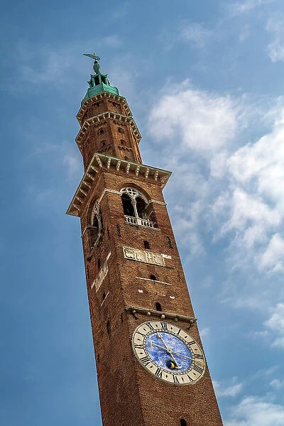 Torre Bissara clock tower, Vicenza, Veneto, Italy