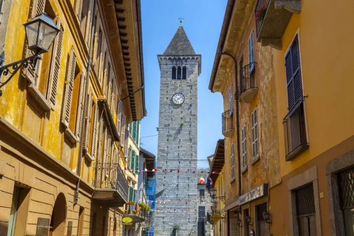 Framed Print : Torre del Comune (Town Hall Tower) Cannobio, Lake Maggiore, Piedmont, Italy Framed Print : Torre del Comune (Town Hall Tower) Cannobio, Lake Maggiore, Piedmont, Italy