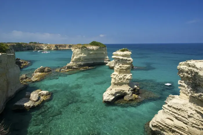 Framed Print : Torre dell'Orso, Sant'Andrea, Salentine Peninsula, Apulia, Italy