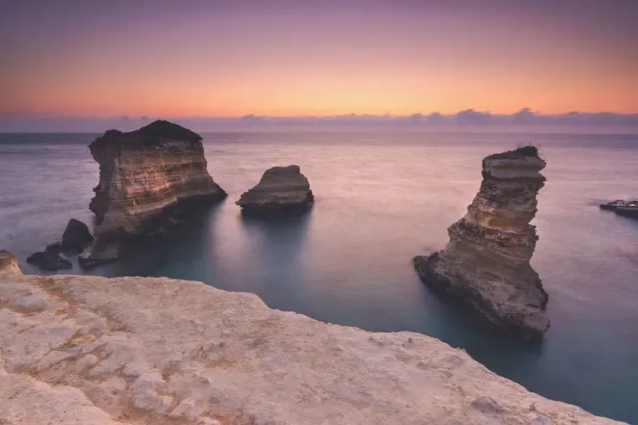 Framed Print : Torre Sant Andrea at dawn, Lecce province, Europe, Italy, Puglia district Framed Print : Torre Sant Andrea at dawn, Lecce province, Europe, Italy, Puglia district