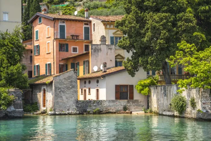 Framed Print : Toscolano village, Garda Lake, Brescia district, Lombardia, Italy Framed Print : Toscolano village, Garda Lake, Brescia district, Lombardia, Italy