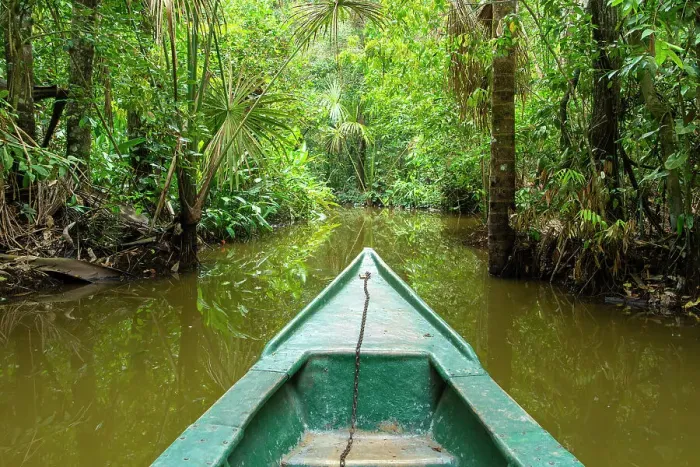 Framed Print : Tourist boat going through jungle on canal of Lake Sandoval, Tambopata National Reserve near Puerto Maldonado, Tambopata Province, Madre de Dios Region, Peru Framed Print : Tourist boat going through jungle on canal of Lake Sandoval, Tambopata National Reserve near Puerto Maldonado, Tambopata Province, Madre de Dios Region, Peru