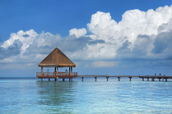 Tourist resort in tropical lagoon - Maldives, Haa Alifu Atoll