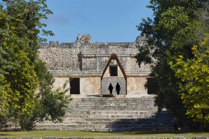Framed Print : Tourists visiting the ancient Mayan town of Uxmal, Yucatan, Mexico. The ruins of Uxmal have been declared a UNESCO World Heritage Site in 1996 Framed Print : Tourists visiting the ancient Mayan town of Uxmal, Yucatan, Mexico. The ruins of Uxmal have been declared a UNESCO World Heritage Site in 1996