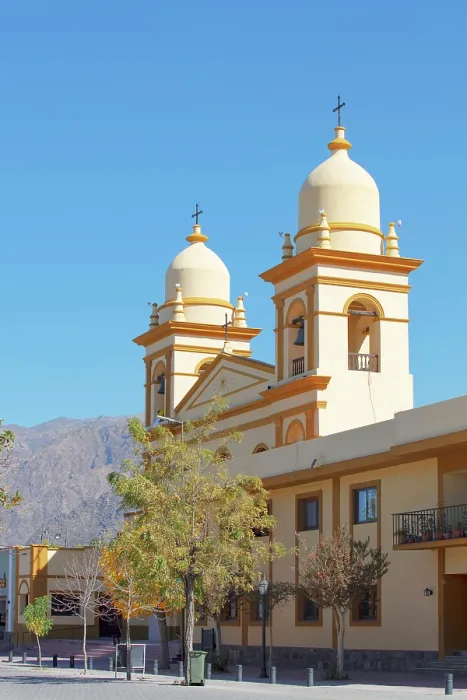 Framed Print : The tower bells of the Cafayate Cathedral (Our Lady of Rosary), Salta, Calchaqui Valleys, Northwest Argentina
