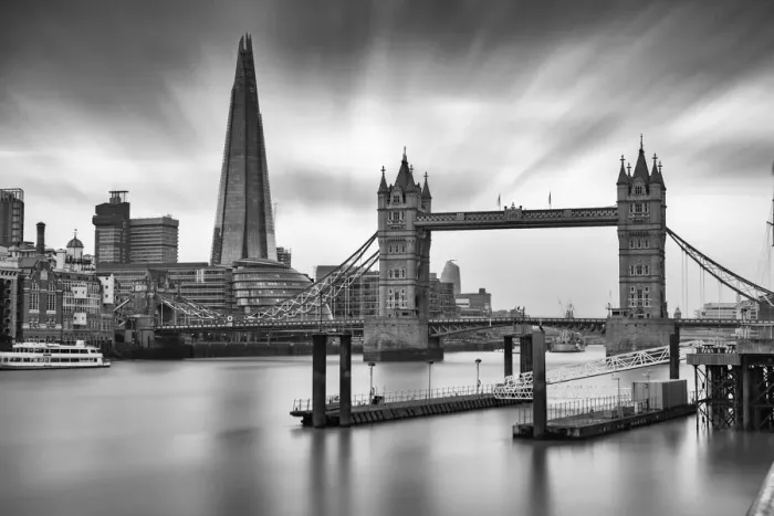 Framed Print : Tower Bridge, the Shard and boat docks, London, England, United Kingdom Framed Print : Tower Bridge, the Shard and boat docks, London, England, United Kingdom