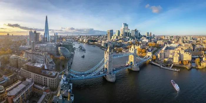Framed Print : Tower Bridge, The Shard & City of London, London, England, UK