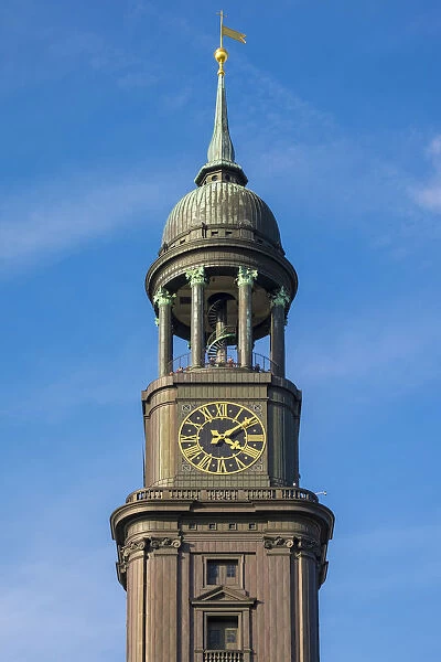 Tower of Hauptkirche Sankt Michaelis (St. Michaels Church), Neustadt, Hamburg