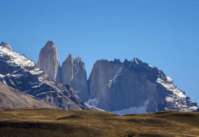 Framed Print : Towers of Paine, Torres del Paine National Park, Patagonia, Chile