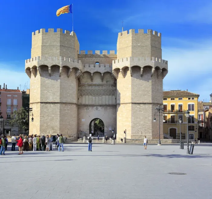 Framed Print : Towers of Serranos (Torres de Serranos), Valencia, Valencian Community, Spain Framed Print : Towers of Serranos (Torres de Serranos), Valencia, Valencian Community, Spain