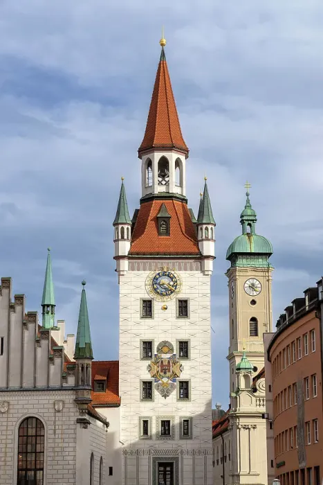 Framed Print : Town Hall & 14th century clock tower, Altes Rathaus, Munich, Bavaria, Germany Framed Print : Town Hall & 14th century clock tower, Altes Rathaus, Munich, Bavaria, Germany