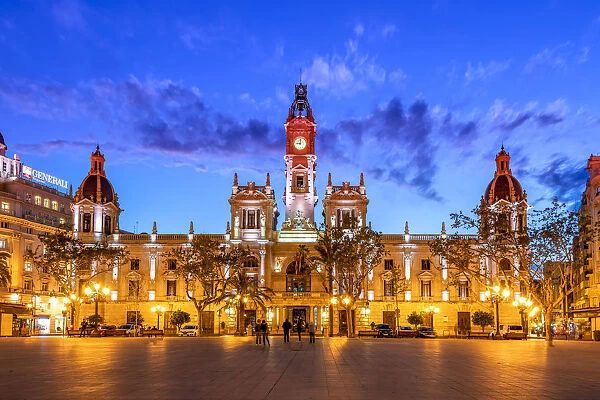 Town Hall building, Plaza del Ayuntamiento square, Valencia, Comunidad Valenciana, Spain