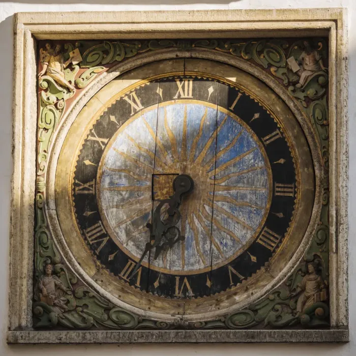 Framed Print : Town Hall Clock, Old Town, Tallinn, Estonia, Europe Framed Print : Town Hall Clock, Old Town, Tallinn, Estonia, Europe