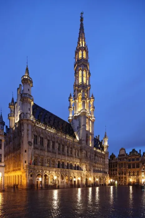 Framed Print : The Town Hall (French: H'tel de Ville), of the City of Brussels is a Gothic building from the Middle Ages. It is located on the famous Grand Place in Brussels, Belgium Framed Print : The Town Hall (French: H'tel de Ville), of the City of Brussels is a Gothic building from the Middle Ages. It is located on the famous Grand Place in Brussels, Belgium