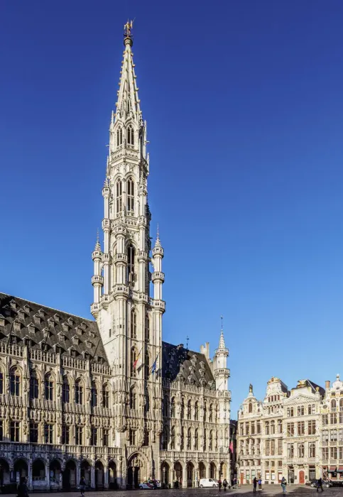 Framed Print : Town Hall at Grand Place, UNESCO World Heritage Site, Brussels, Belgium Framed Print : Town Hall at Grand Place, UNESCO World Heritage Site, Brussels, Belgium