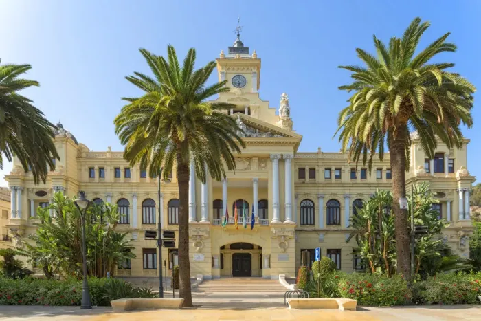 Framed Print : Town hall, Malaga, Costa del Sol, Andalusia, Spain Framed Print : Town hall, Malaga, Costa del Sol, Andalusia, Spain