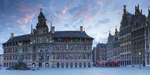 Town Hall (Stadhuis) in Main Market, Antwerp, Flanders, Belgium