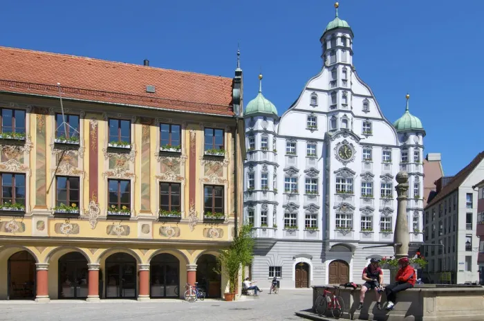 Framed Print : Town Hall and Steuerhaus, Memmingen, Allgaeu, Bavaria, Germany Framed Print : Town Hall and Steuerhaus, Memmingen, Allgaeu, Bavaria, Germany