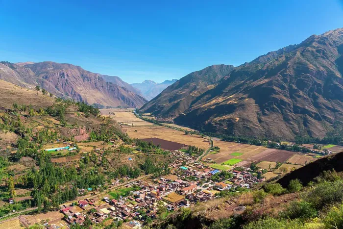 Framed Print : Town of Taray, Taray District, Sacred Valley, Calca Province, Cusco Region, Peru