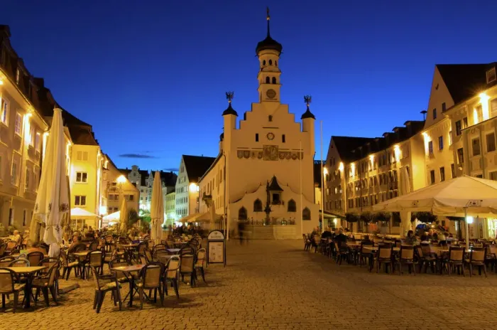 Framed Print : Townhall in Kempten, Allgaeu, Bavaria, Germany