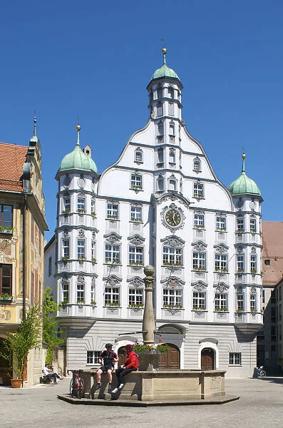 Townhall in Memmingen, Allgaeu, Bavaria, Germany