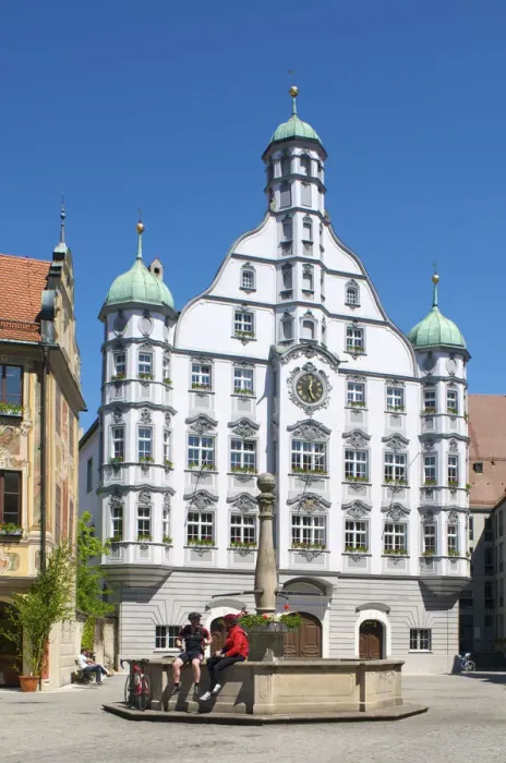 Framed Print : Townhall in Memmingen, Allgaeu, Bavaria, Germany Framed Print : Townhall in Memmingen, Allgaeu, Bavaria, Germany