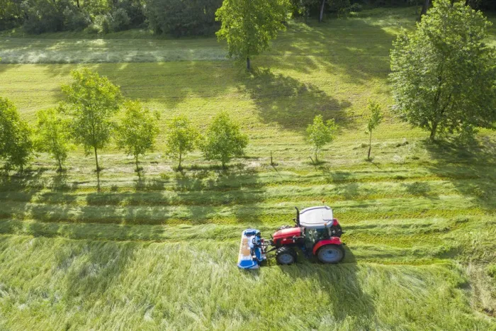 Framed Print : tractor in field cutting grass for hay, Valtellina, Sondrio Province, Lombardy, Italy Framed Print : tractor in field cutting grass for hay, Valtellina, Sondrio Province, Lombardy, Italy