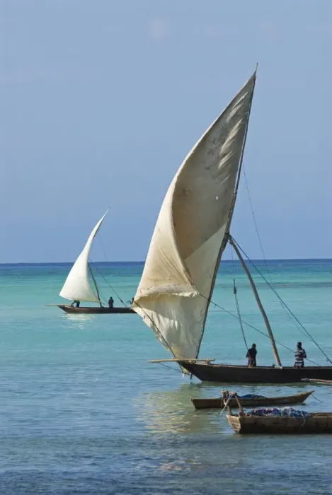 Framed Print : Traditional Arab dhows, Zanzibar Framed Print : Traditional Arab dhows, Zanzibar