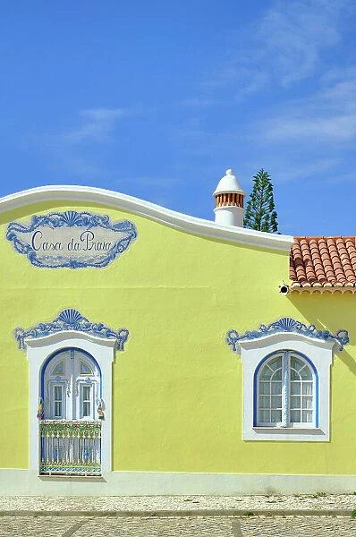 Detail of traditional architecture at Ericeira, Portugal