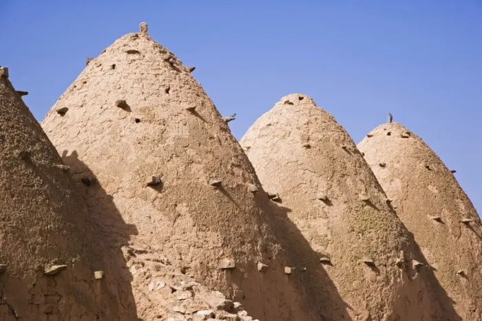 Framed Print : Traditional beehive houses made of mud in the village of Sarouj Framed Print : Traditional beehive houses made of mud in the village of Sarouj