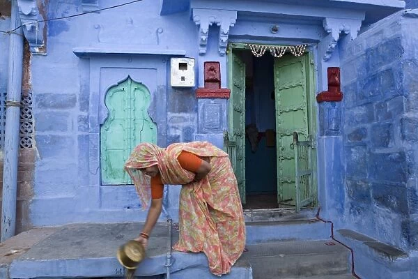 Traditional Blue Architecture