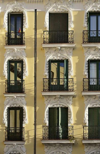 Detail of a traditional building. Madrid, Spain